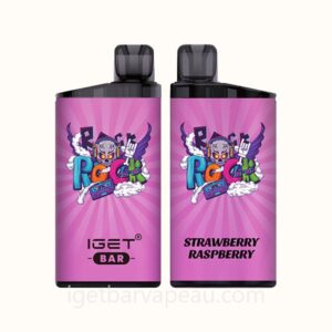 IGET Bar Disposable Vape with 3500 Puffs Strawberry Raspberry