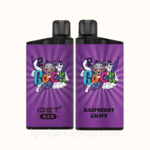 IGET Bar Disposable Vape with 3500 Puffs Raspberry Grape
