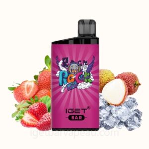 IGET Bar Disposable Vape with 3500 Puffs Strawberry Lychee Ice
