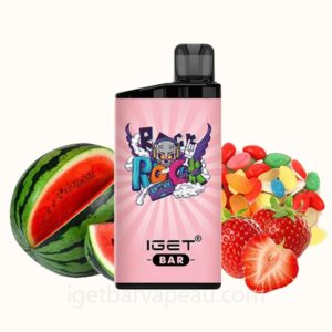 IGET Bar Disposable Vape with 3500 Puffs Strawberry Watermelon Hard Candy