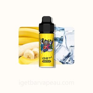 IGET Bar Plus Vape Kit 6000 Puffs Banana Ice