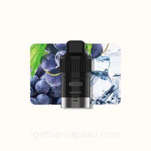 IGET Bar Plus Replacement Vape Pods 6000 Puffs Grape Ice