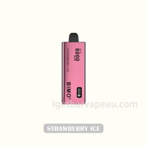 BIMO 8000 Puffs Strawberry Ice A Chilled and Fruity Strawberry Sensation