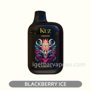 KUZ C6000 PUFFS Blackberry Ice Chill with the tangy blackberry breeze