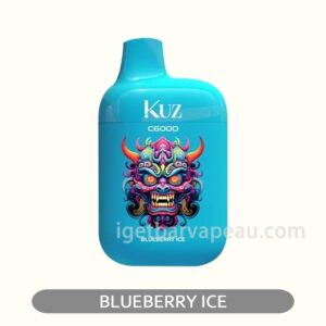 KUZ C6000 PUFFS Blueberry Ice Dive into a frosty blueberry paradise