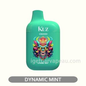 KUZ C6000 PUFFS Dynamic Mint Minty freshness that's simply dynamic