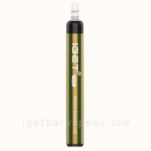 Long Lasting IGET Plus Vape 1200+ Puffs Peach Banana Ice