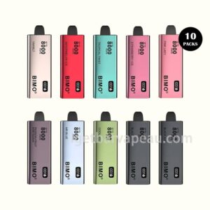 Bimo 8000 Puffs 10 Pack Convenient Pack for Extended Use