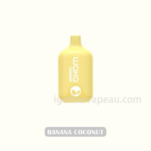 WAKA Smash 6000 Banana Coconut - A tropical mix of creamy banana and coconut
